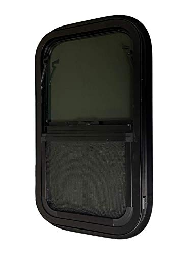ProCamp RV Window 13x22 | Vertical Slider, Screen & Trim Ring