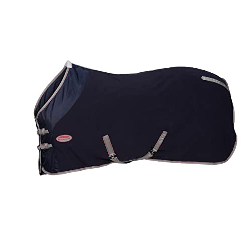WeatherBeeta Anti-Static Fleece Cooler Standard Neck - color: Navy/Silver/Red, size: 69"
