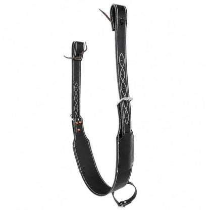 Pro Rider Challenger Western Horse Leather Rear Flank Back Saddle Cinch w/Billets 9758BK