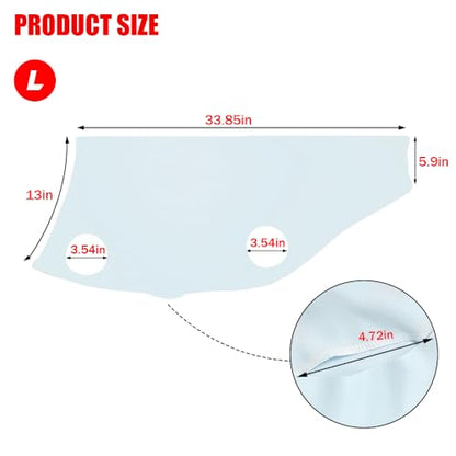 Spandex Goat Tube for Show Goats - Show Livestock Supplies: Goat Covers & Blankets (Light Grayish Blue, Large) - color: light grayish blue, size: Large