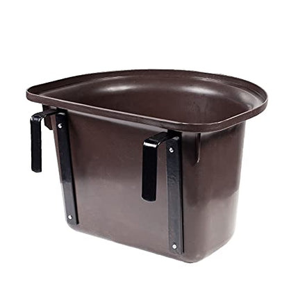 HORZE Flat Back Feeder - Dark Brown - One Size
