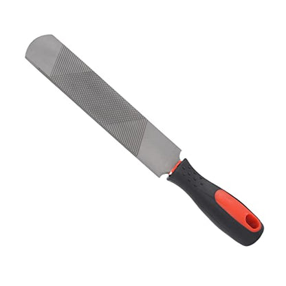 8 Inch Farrier Rasp File with Rubber Handle, Mini Horseshoe File Carbon Steel Farrier File Tool for Horses, Pig Hoof File, Goat Rasp,
