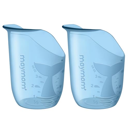 Maymom Nosey Cup 3oz (100mL) Cut-out Design for Easy Drinking without Head Tilt, Ideal for Dysphagia, Elder, Kids - size: 100mL