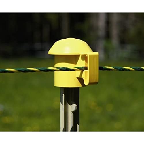 Dare Products 2027 036764 T Post Top'R Safety Top & Electric Fence Insulator (10 Pack), Yellow