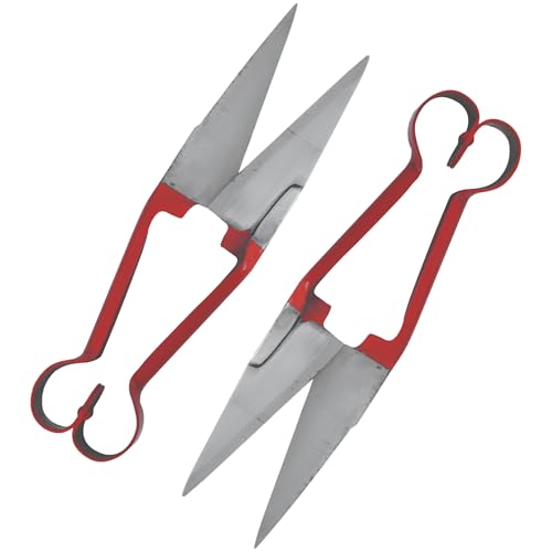 Single Bow Economy Sheep Shears – Ergonomic Design with Back Enameled Handles, 6" Sharp Blades, Ideal for Sheep, Goats, and Livestock – Comfortable and Durable Tool (Shears 14 Inch) - size: Shears 14 Inch