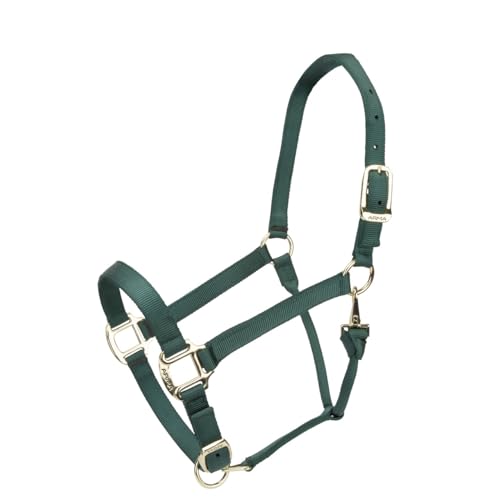 Shires ARMA Adjustable Nylon Halter - color: Hunter, size: Cob