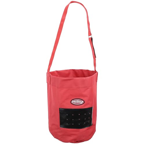 Showman Nylon Feed Bag - color: Red