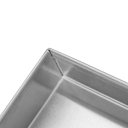 Celestial Fire Pit Cover for 48”x6” Linear Burner Pan (51" x 9" Actual Size), Commercial Grade, Stainless Steel, Reinforced Wrapped Edge - size: 51" x 9"