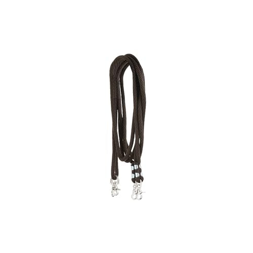 Weaver Equine Poly Rope Draw Reins, Brown