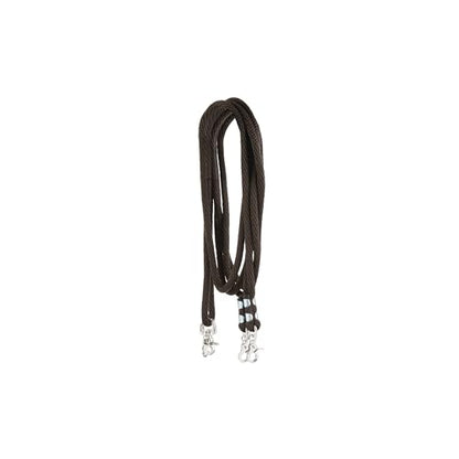 Weaver Equine Poly Rope Draw Reins, Brown