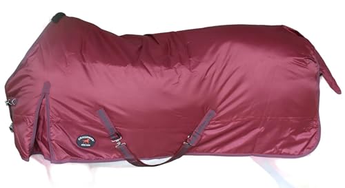 Challenger 840D Horse Turnout Waterproof Medium-Weight Winter Blanket Burgundy 59EE01 - color: Burgundy, size: 84 inches