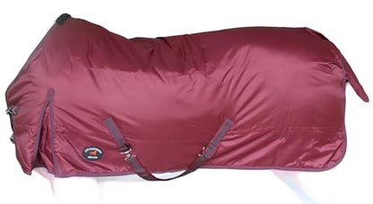 Challenger 840D Horse Turnout Waterproof Medium-Weight Winter Blanket Burgundy 59EE01 - color: Burgundy, size: 76 inches