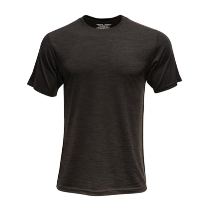 SHEEP RUN Men's Merino Wool Lightweight Hiking Running Workout Breathable Base Layer T Shirt - color: Espresso, size: X-Large