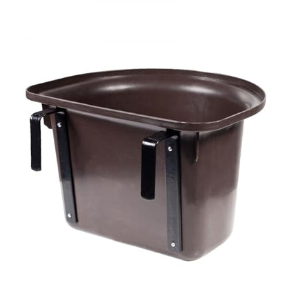 HORZE Flat Back Feeder - Dark Brown - One Size