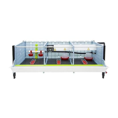 Hatching Time 9.5" Chick Brooders – Stackable or 2-Section Options with Automatic Heating, Modular Design, Easy to Clean, Ideal for Quail, Pheasant, and Baby Chicks (Layer Addition) - style: 3 Section, Additional 1 Layer