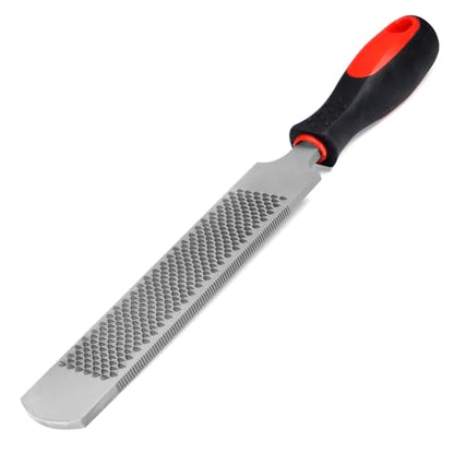 13 Inches Hoof Rasp,Farrier Rasp,Farrier Tools,Professional Carbon Steel Farrier File Tool with Rubber Handle,Heavy Duty Trimming Tool for Horses,Cattle,Goats,and Donkeys