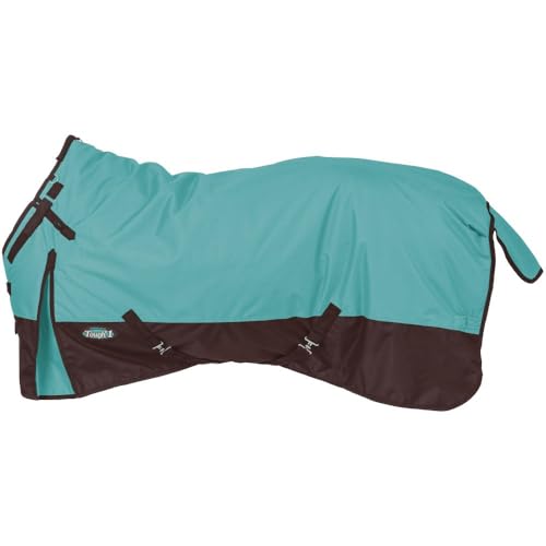 TOUGH1 600D Turnout Blanket with SNUGGIT, Turquoise, 69-in - color: Turquoise, size: 69