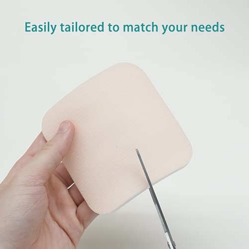 Dimora Foam Dressing, Sterile Non-Adhesive Hydrophilic Pads, Highly Absorbent 4"x4"(10 cm*10 cm) Pack of 10 Square Waterproof Dressing for Wound Care - size: 4x4 Inch (Pack of 10)