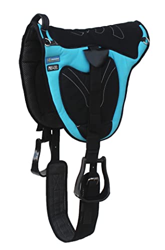 CHALLENGER Western Trail Neoprene Padded Bareback Saddle Pad Cinch 39203 - color: Turquoise Black