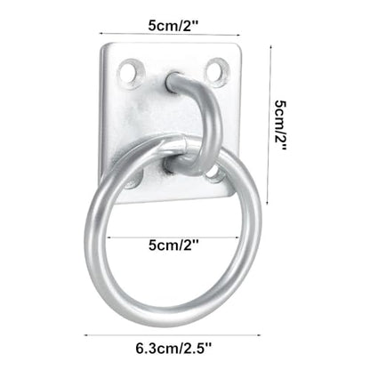 Tie Ring for Horses, Heavy Duty Hitching Rings with 4 Screws, Wall Mounted Horse Stable Supplies for Horse Barn