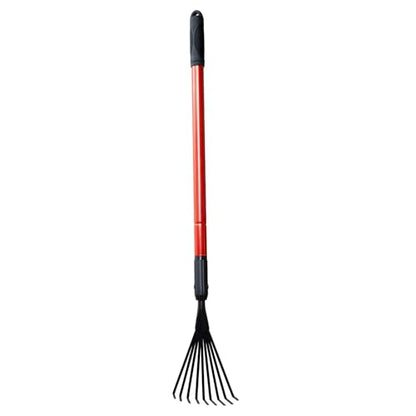 Extendable Handle Shrub Rake for Clean Debris Lawn Shrub Bush and Flowers | Small, light rake makes cln up a snap for garning, cping, or landsping. the telescopic handle extends up to 47.6-inches