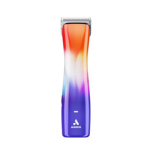 Andis 563125 Emerge Lite Cord/Cordless Pet Clipper, Cosmic Crush | Single-speed rotary motor, stainless-steel detachable blade, lightweight dog grooming clipper