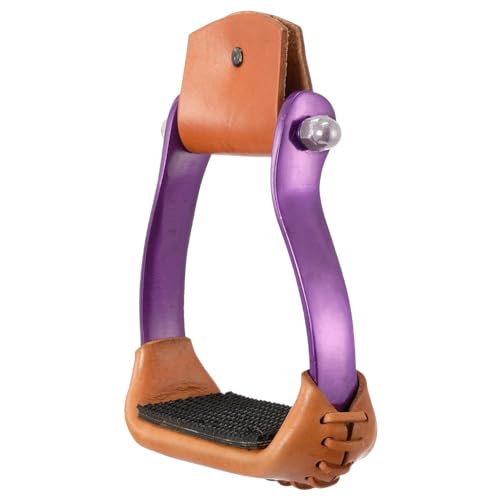 Tough 1 Aluminum Barrel Stirrups - color: Purple