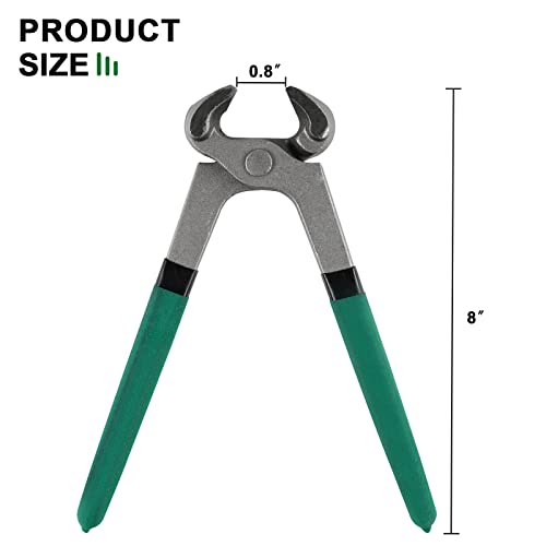 Goats Hoof Nipper 8" Carbon Steel Farrier Tool Multi-Purpose Hoof Trimmers with Plastic Grips for Cattle Sheeps Horses