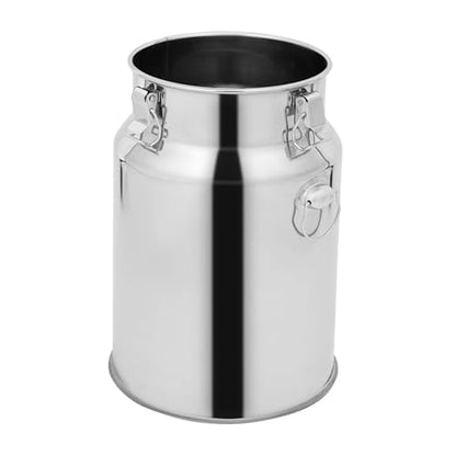 Pulsation Cow Milking Machine with Stainless Bucket - Electric Goat/Cattle Milker, 45kPa Vacuum & Auto Shutoff, Portable Dairy Equipment for Small Farms Silver (10 L) - size: 10 L