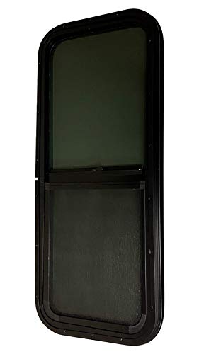 ProCamp RV Window 18x40 | Vertical Slider, Screen & Trim Ring