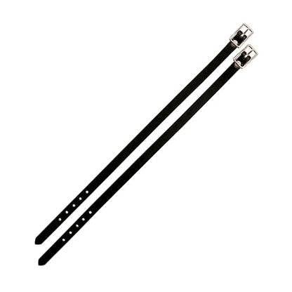 Weaver Equine Bridle Leather English Spur Straps, Adjustable, 16" - color: Black, 1/2 x 16