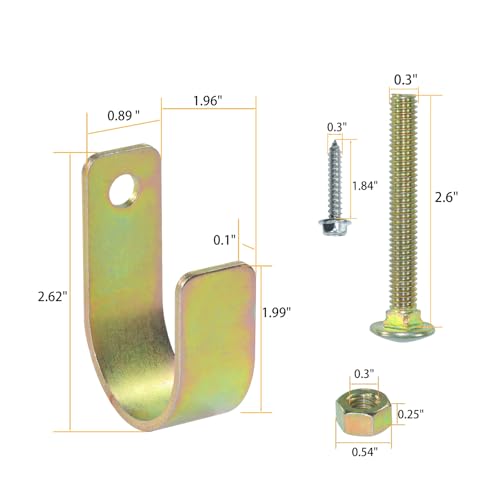 2PK S16100300 Heavy Duty Two Way Gate Latch, Blue, 1-5/8" to 2" Dia - color: 2XS16100300