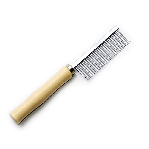 Wooden Handle Grooming Comb for Dogs Cats Pet - color: Pet Comb