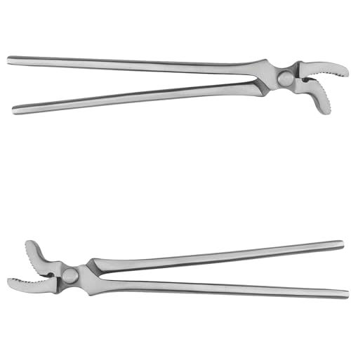 13" Silver Curved Jaw Clincher, Professional Farrier Tool for Horseshoeing, Hoof & Nail Clinching, Durable Horseshoe Clincher - style: Curved Jaw Clincher 13"
