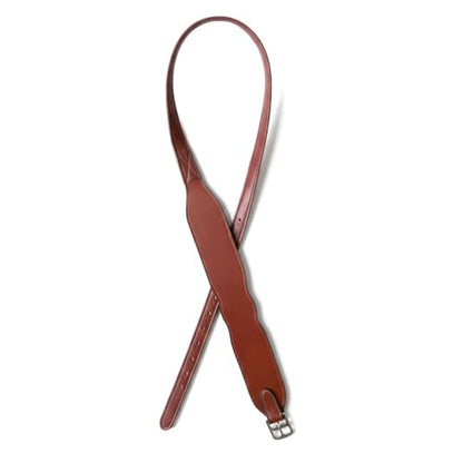 Majestic Ally Wide Body English Stirrup Leathers for Equestrian Riding, Black, Brown, Chestnut, 48-54-60 Inch - color: Chestnut, size: 60"