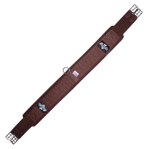 PROFESSIONAL'S CHOICE VenTech English Ventilated Horse Girth - color: Chocolate
