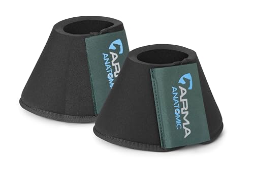 Shires ARMA Neoprene Bell Boots - color: Black/Green, size: Cob
