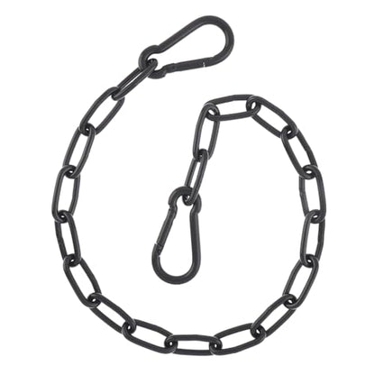 20 inch Gate Chain Lock with Both-Ended M5 Carabiners,Chain Dia 4 mm,Black - size: 20" x 5/32"