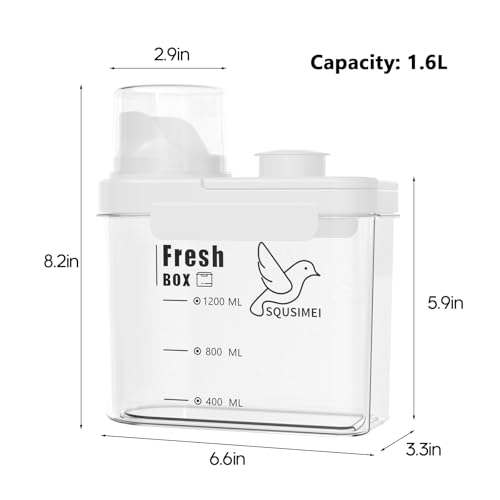 3 Qt/2.8 L Bird Seed Storage Container, Pet Food Container(1.6L, White) - color: 1.6L,/White