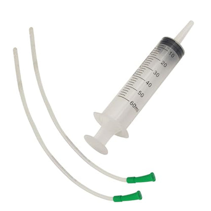 Lamb and Goat Kid Feeding Kit 2-Clear Tube (16 FR), 1-Syringe 60ml Reusable Drench Goat Syringe for Lamb, Dog, Sheep,Piglet,Rabbit Feeding