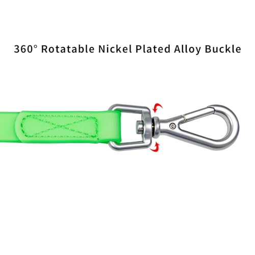 Waterproof Dog Training Leash 50FT 30FT 15FT 10FT 5FT Heavy Duty Recall Long Lead for Large Medium Small Dogs - color: Transparent Green, size: 5FT