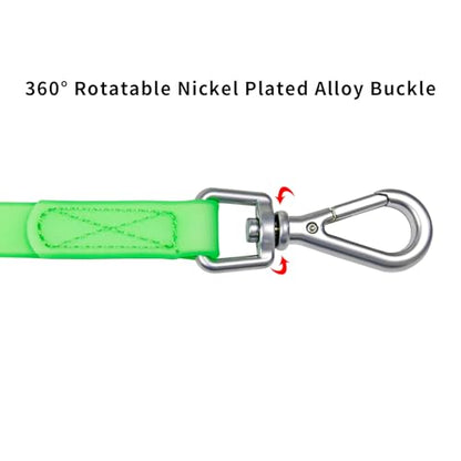 Waterproof Dog Training Leash 50FT 30FT 15FT 10FT 5FT Heavy Duty Recall Long Lead for Large Medium Small Dogs - color: Transparent Green, size: 5FT
