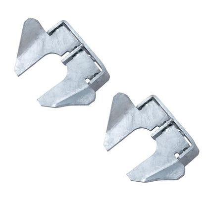 VIVIDA Butterfly Gate Latch, 1-3/8" to 1-5/8" Wall Mount Gate Latch, 2 PCS - color: Silver, 2 Pack