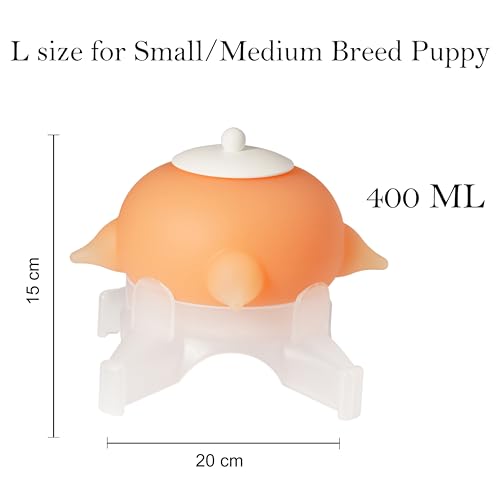 Doggiema Puppy Milk Feeder Nipple Puppy Bottle Puppy's feeders - size: L size for Small/Medium Breed Puppy