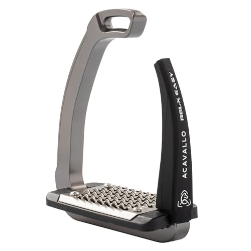 Acavallo Rel-X Easy Stirrups - color: Titanium