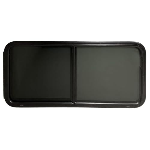 ProCamp RV Window 48x22 | Horizontal Slider, Screen & Trim Ring