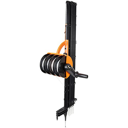 Gallagher Smart Fence 2 Portable Electric Fence for Livestock | 328ft of 4-Strand Electric Fencing, Built-In Posts and Reels, Quick Install Temporary Field Fencing