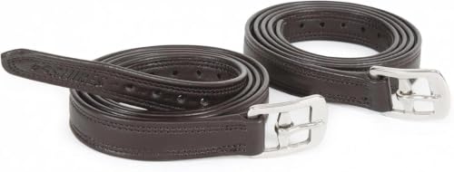 Easy Care Non Stretch Stirrup Leathers - color: Havana, size: 36 X 3/4"