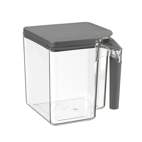 Polder Handle-It Canister, BPA-Free Plastic, Stackable Kitchen Storage Container, Air-Tight Food Storage Solution for Pantry, Counter, and Refrigerator Organization, 2.75-Quart