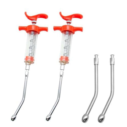 2 Pieces Goat Syringe, 20ML,Adjustable Dosage,Reusable